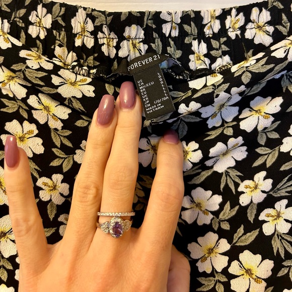 Forever 21 Floral Skirt w/ Built-In Shorts BNWT - Picture 9 of 13